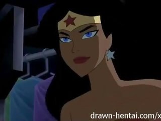 Justice league hentai - δυο νεοσσών για batman πέος